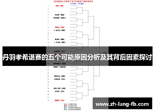 丹羽孝希退赛的五个可能原因分析及其背后因素探讨